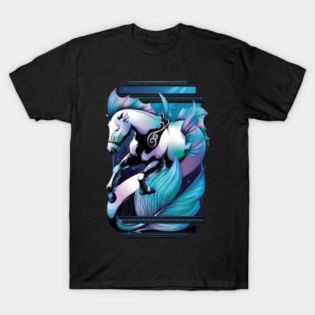 Hippocampus - Horse Mermaid T-Shirt by redappletees